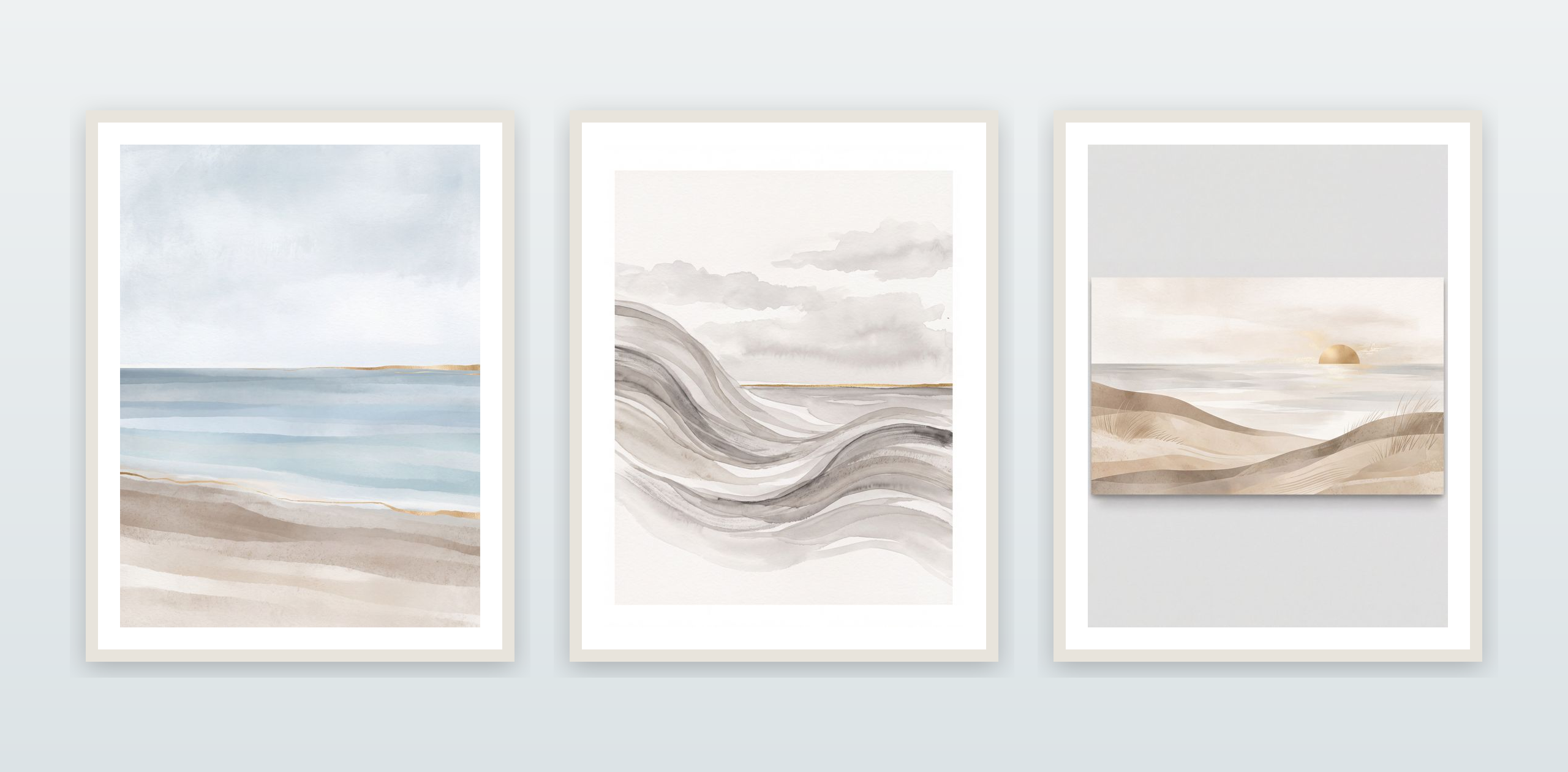 Coastal Calm Gallery Wall Collection — piece 1