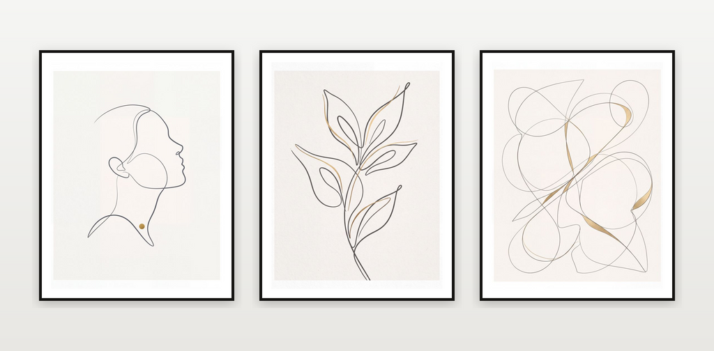 Minimalist Line Gallery Wall Collection — piece 1