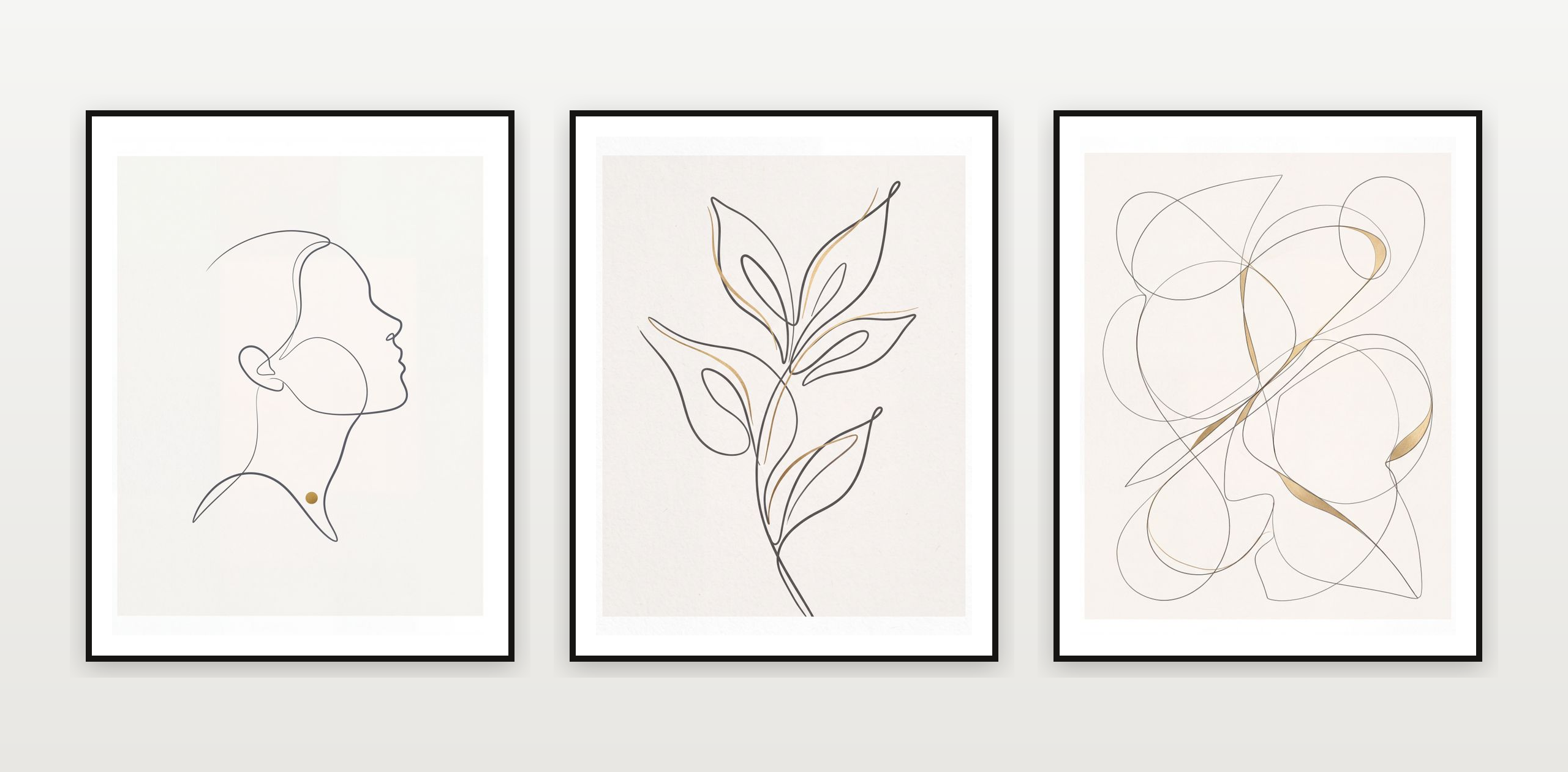 Minimalist Line Gallery Wall Collection — piece 1