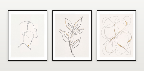 Minimalist Line Gallery Wall Collection — piece 1