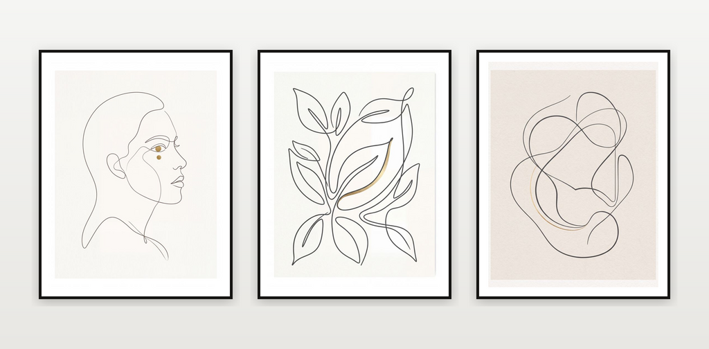 Minimalist Line Gallery Wall Collection — piece 1