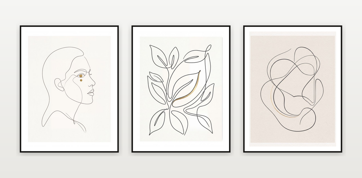 Minimalist Line Gallery Wall Collection — piece 1